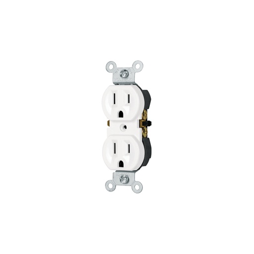 [47733] Contacto dúplex, 2 polos 3 hilos, Standard, granel, blanco CODO-SGB