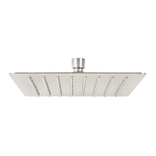 [47745] Regadera cuadrada 8', acero inox, sin brazo, satín, Túbig R-415SN
