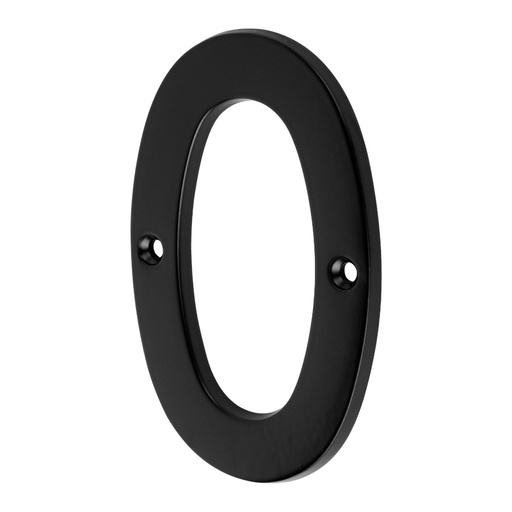 [47853] Número 0 de latón sólido 4', negro,  HERMEX NUCH-0N