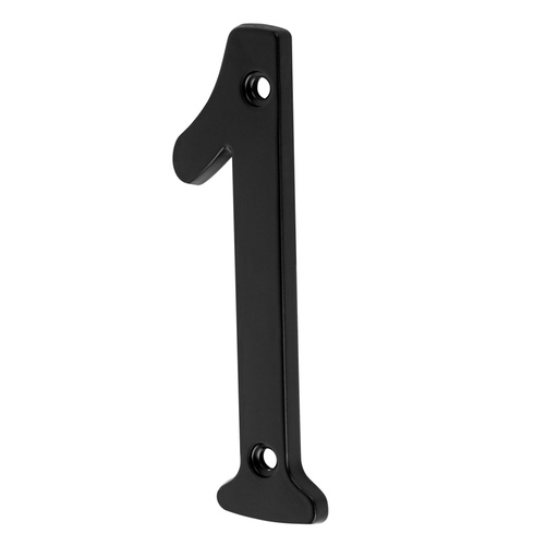 [47854] Número 1 de latón sólido 4', negro,  HERMEX NUCH-1N