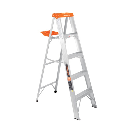 [10264] Escalera de tijera tipo ll 4 peldaños y bandeja, Truper EST-24