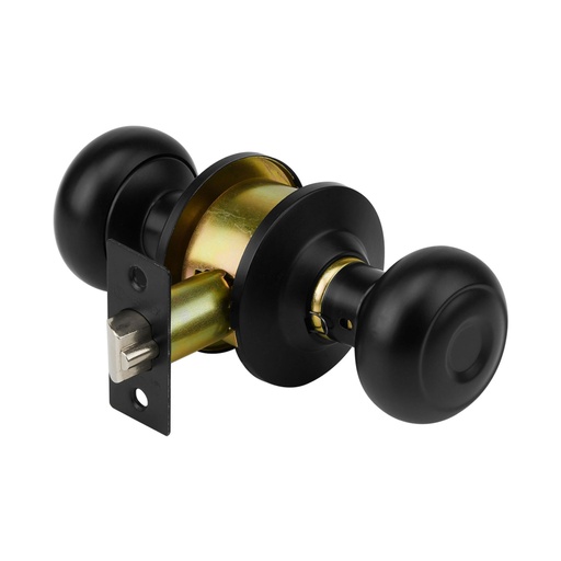 [47912] Cerradura pomo, negro, oval, entrada, HERMEX CEPO-62E