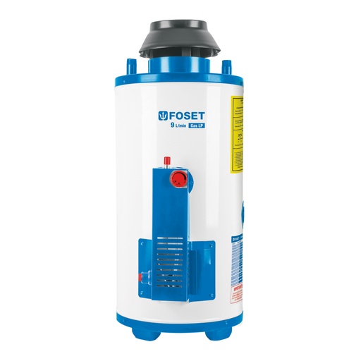 [47922] Calentador de paso, rápida recup, 9L, 2 serv, gas LP, Foset CALE-9PA