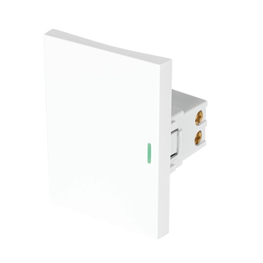 [47942] Interruptor sencillo blanco de 3 módulos, línea Lisboa APSE3-LB