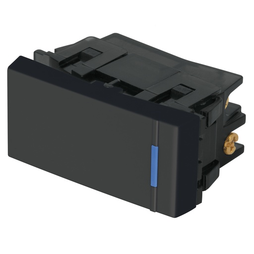 [47988] Interruptor de 3 vías, 1 módulo, línea Española,color negro APSE-EEN