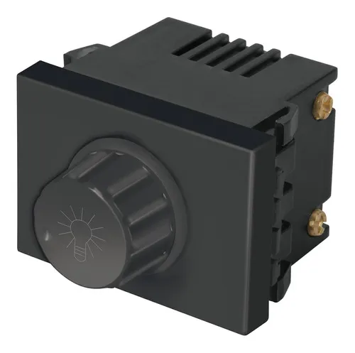 [47994] Dimmer giratorio, 1.5 módulos, línea Española, color negro DIM15-EN