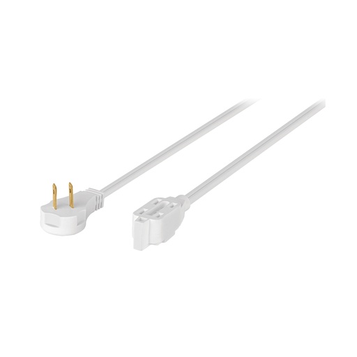 [48036] Extensión eléctrica doméstica 10 m clavija plana, blanca ED-10B