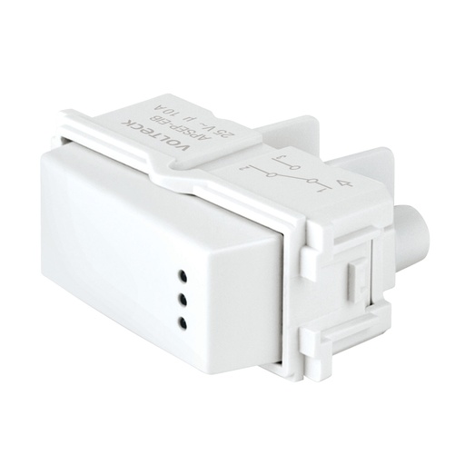 [48054] Interruptor de 3 vías con luz piloto, línea Italiana, blanco APSEP-EIB