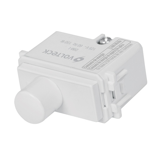 [48138] Dimmer giratorio, línea Italiana, color blanco, Volteck DIM-IB