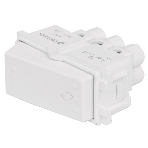 [48139] Interruptor para timbre, línea Italiana, color blanco APTI-IB