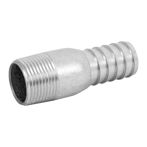 [48177] Niple de acero galvanizado 1' tipo botella, FOSET CG-482