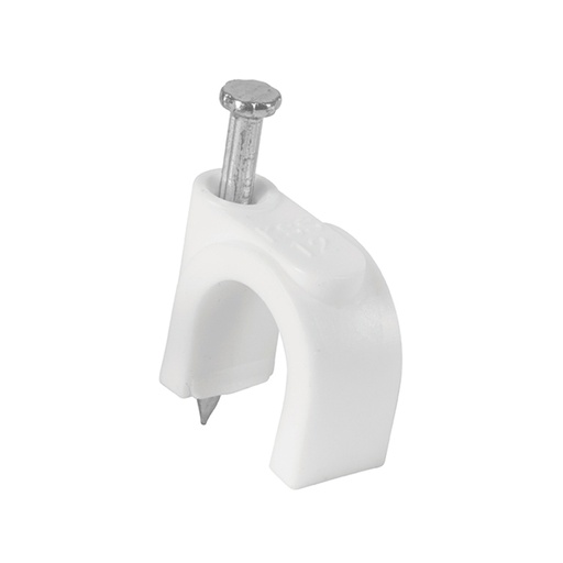 [48274] Bolsa con 20 grapas blancas de 10 mm para cable redondo GCU-10B
