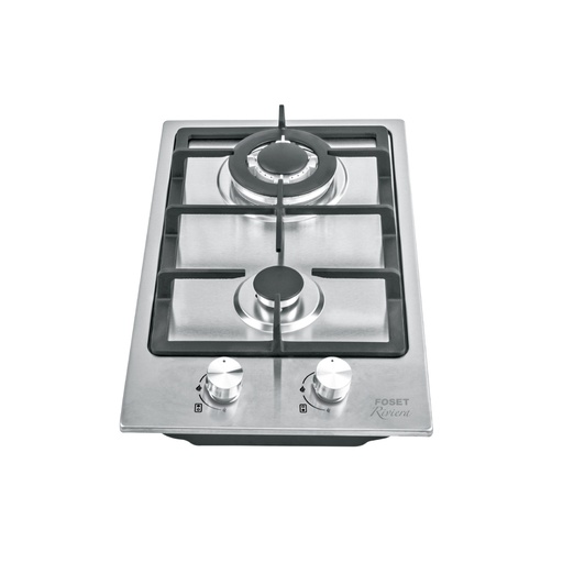 [48320] Parrilla gas empotrable 30cm, 2 quem, acero inox, Riviera PAE-302GA