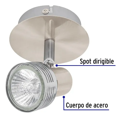 [48440] Luminario de sobreponer con 1 spot base GU10, Volteck SOB-305S