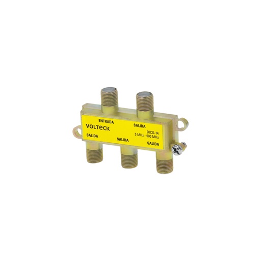 [48477] Divisor coaxial de 1 entrada y 4 salidas, Volteck DICO-14