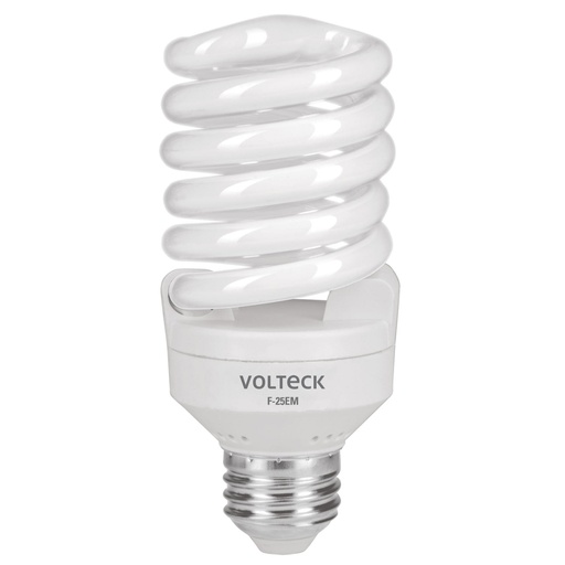 [48506] Lámpara espiral mini T2 25 W luz de día en blíster, Volteck F-25EM