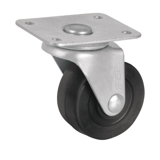 [48604] Rodaja hule 2', placa giratoria c/buje, carga 25kg, FIERO RO-128