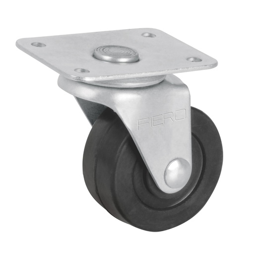 [48605] Rodaja hule 2', placa giratoria c/balero, carga 40kg, FIERO RO-129