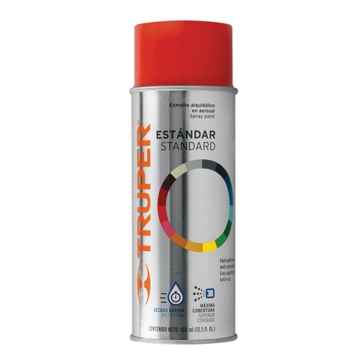 [102825] Pintura en aerosol, rojo, bote tradicional, 400 ml PA-RO-2