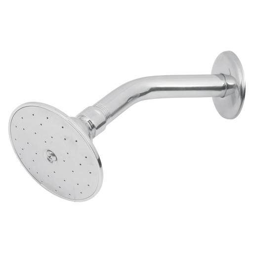 [49247] Regadera redonda 3-1/2', metálica,brazo y chapetón, cromo R-504