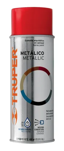 [102841] Pintura en aerosol, rojo metálico, 400 ml,Truper PAM-RO-2