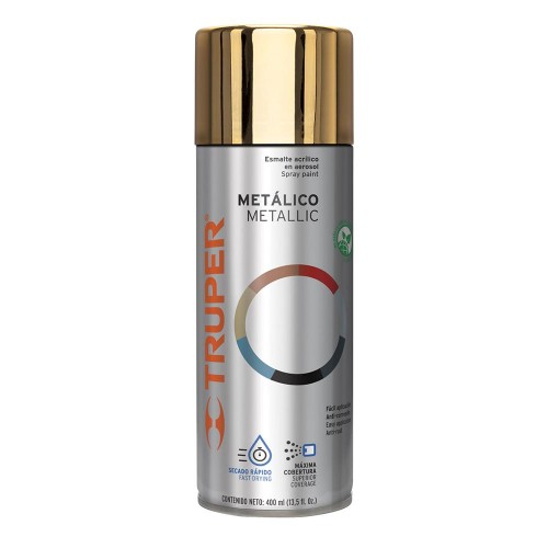 [102845] Pintura en aerosol, oro metálico, bote tradicional, 400 ml PAM-OR-2