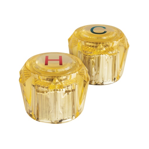 [49457] Juego 2 manerales acrílico ámbar p/lavabo y fregadero, Basic MM-200A