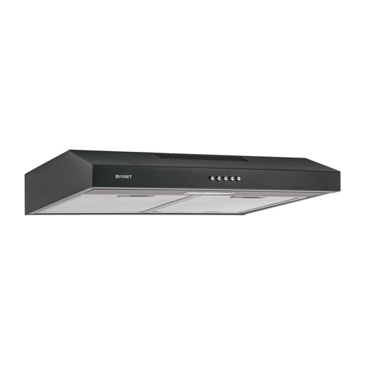 [49488] Campana extractora 60 cm, empotrable, negra, Foset CAME-60M