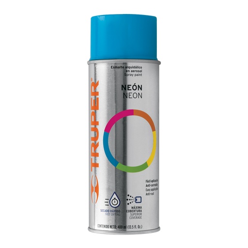 [102847] Pintura en aerosol, azul neón, bote tradicional, 400 ml PAF-AZ-2