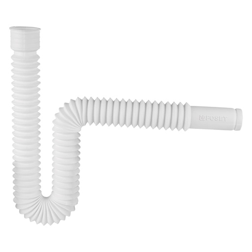 [49509] Céspol flexible, polietileno blanco, para lavabo y fregadero CE-232