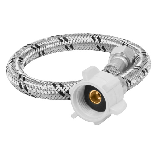 [49510] Manguera p/WC, acero inox, 1/2'x7/8', 35 cm, plástico/latón FWC-P35X