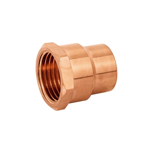 [49656] Conector de cobre, rosca interior 1/2', Foset CC-601