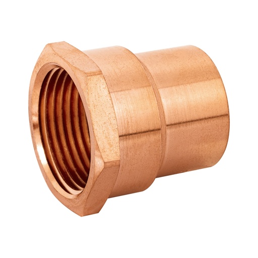 [49658] Conector de cobre, rosca interior 1', Foset CC-603