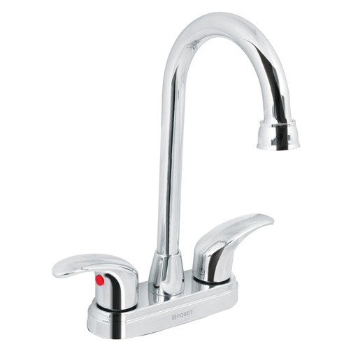 [49691] Mezcladora lavabo 4' cromo, tipo bar, palanca, AQUA AQM-62