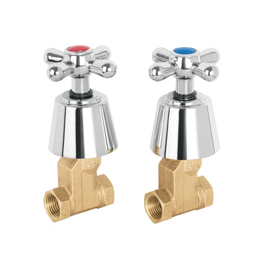 [49796] Juego llaves empotrar roscables, cruceta, Aqua AQE-061