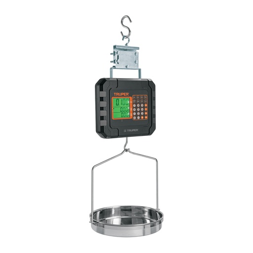 [102898] Báscula electrónica colgante, recargable, c/charola, 40 kg BASE-40C