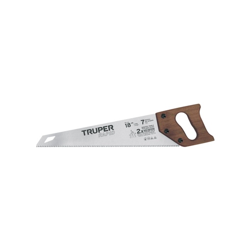 [102950] Serrucho Rapid 18', 7 DPP, mango de madera, Truper STR-18M