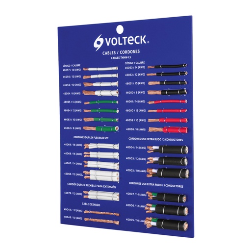 [55886] Exhibidor Volteck de cables y cordones EXVK-CAB
