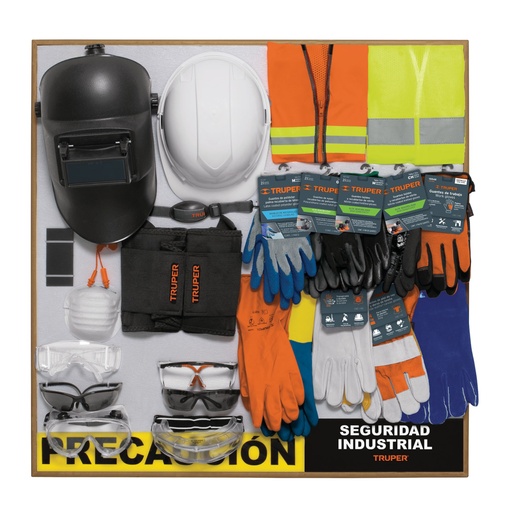 [55913] Exhibidor de Seguridad industrial, 80x80 cm, 1 tablero EX80-IND-1T
