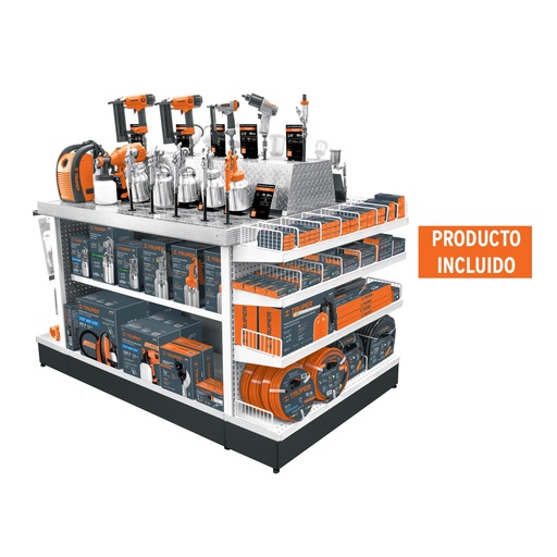 [55951] Mueble exhibidor con herramienta neumática MAQ-NEU