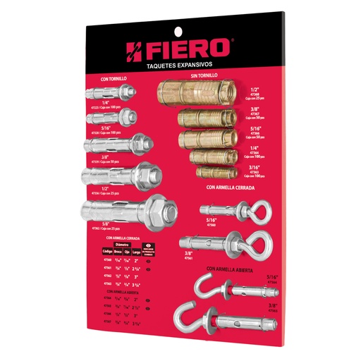 [55974] Exhibidor FIERO de taquetes expansivos EXF-EXP