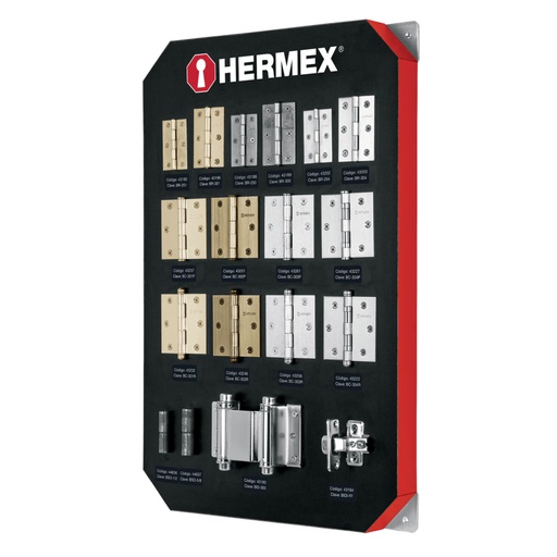 [56362] Exhibidor con bisagras, HERMEX EX-HE-BI