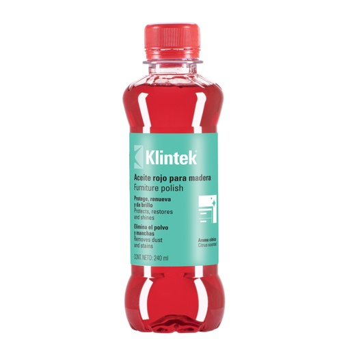 [57070] Aceite rojo para muebles, 240 ml, KLINTEK AMU-24