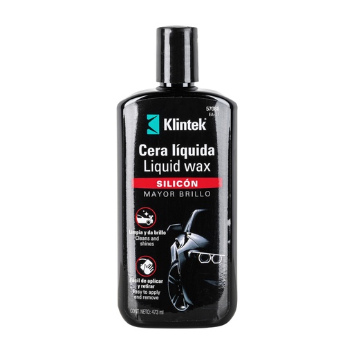 [57088] Cera líquida de silicón para auto, 473 ml, KLINTEK EA-31