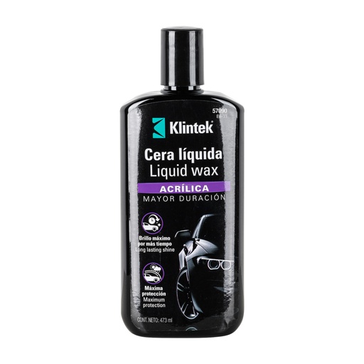 [57090] Cera líquida acrílica para auto, 473 ml, KLINTEK EA-33