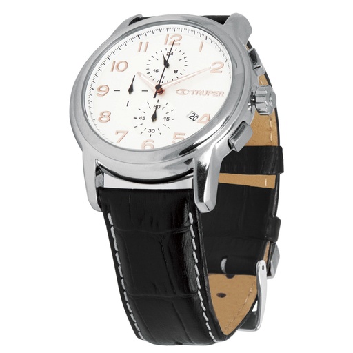 [60071] Reloj para caballero, correa de piel, Truper REL-PC-2
