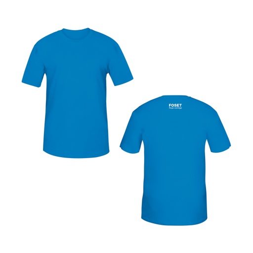 [60420] Playera cuello redondo para hombre, azul, G, Foset CAM-FOS-40