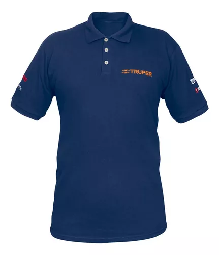 [60462] Playera polo para hombre, azul, EG, Truper POL-AC-XG