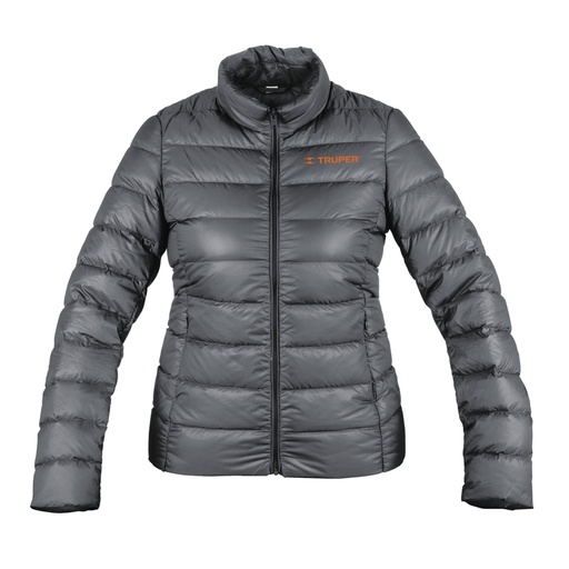 [66007] Chamarra de plumas ligera para mujer, gris, EG, TRUPER CHAM-GD-XG