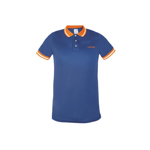 [69965] Playera polo performance para hombre, azul, CH, Truper DRY-AC-C